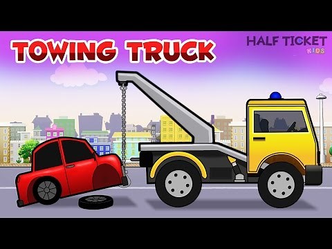 Real Monster Towing Truck - Videos For Kids | Real City Heroes Trucks