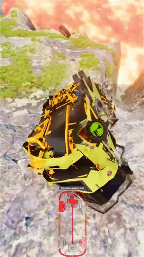 🚌😍🥶5 Buses with Passengers vs Giant Lava Pit – BeamNG drive #beamng #truck #car #automobile