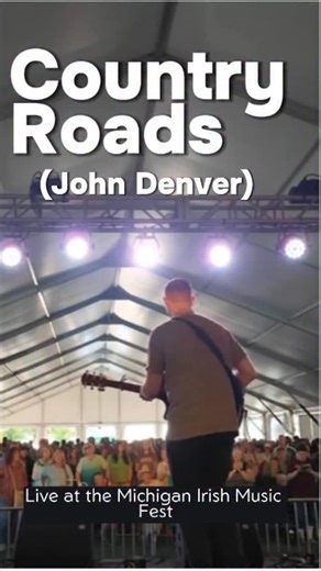 🎶 COUNTRY ROADS 🎶 (Live at the Michigan Irish Music Fest) Still a highlight from the Summer Tour ‘25. Michigan Irish Music Fest. What a crowd. What a festival 💚🤍🧡 John Denver songs have slowly made their way into my set, and hearing a crowd belting out every single word of this classic is a memory I’ll cherish for a long, long time…. #CountryRoads #JohnDenver #TakeMeHomeCountryRoads #ClassicSong #SingAlong #IrishFestival #MichiganIrishFest #CelticMusic #IrishMusicFestival #LiveMusicLovers #