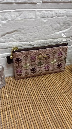 インド刺繍リボンポーチ#craftsman #ハンドメイド #お直し #職人 #ポーチ #ミシン #sewing #sewingmachine #repair #diy #インド刺繍リボン