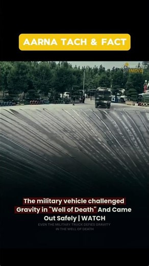 Military Vehicle Defies Gravity in the “Well of Death” 😱🚛