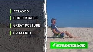 Watch Strongback Low Gravity Beach Chair vrs Regular Chair on Amazon Live