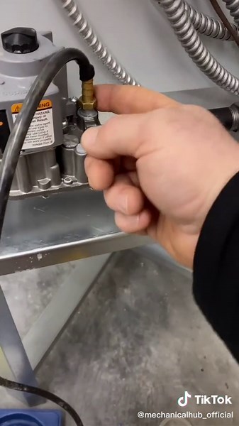 Quick steps to test gas piping using a manometer. This is a required test for us in MN #plumbing #heating #hvac