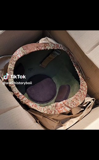 Russian SSH-68 steel combat helmet captured in May of this year in the city of Bakhmut Ukraine. This helmet was first adopted in the 60s by the Soviet Union and saw extensive use. After the fall of the Soviet Union in 1991, most Soviet Era equipment was still in service. It wasn't until the early 2010s that the Russian Federation started adopting new equipment. But today, with constant needs for supplies, this old equipment finds itself on the battlefield again. Though providing no protection fr