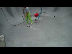 polishing a pool finish