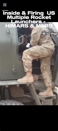 Inside & Firing US Multiple Rocket Launchers - HIMARS & MLRS