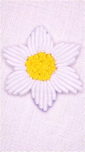 So Satisfying! Perfect Hand Embroidery Flower #embroidery #shorts #viral #trending #youtubeshorts