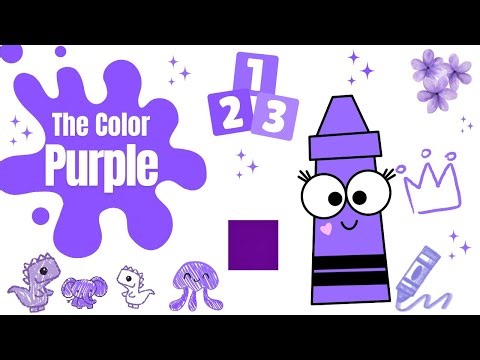 Color Purple For Kids- The Color Purple Learn The Colors | Easy Color Lesson For Babies And Toddlers