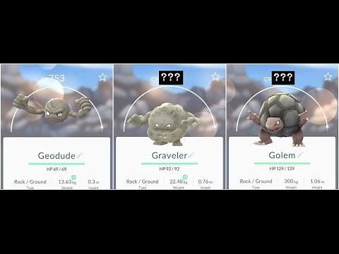 Pokemon Go Geodude(753) to Graveler To Golem EPIC!!!! Evolution