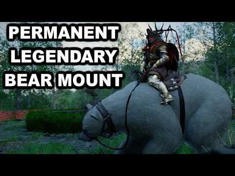 Crimson Desert White Bear Mount