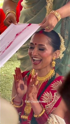 Nepali Bride Sindoor Moment | Nepali Wedding | Beautiful Bride | Saree Love | Wedding Ritual | Cutie