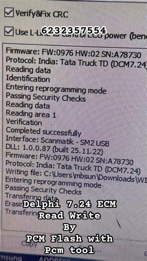 Delphi 7.24 ECM Read Write by PCM Flash & PCM Tool 67in1 6232357554