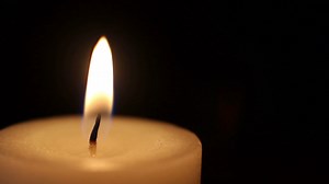 Close Up Shot Of Candle Burning Isolated On Stock Footage SBV-305707009 - Storyblocks