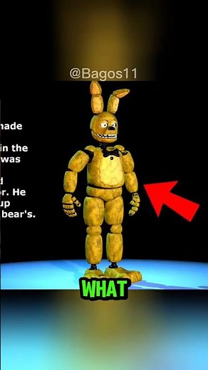 Every Spring Bonnie Suit Explained (FNAF Lore) #fnaf #horror #shorts