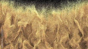 Sand Realistic Transition with Alpha Channel. Transition of sand place on footage or background and easier to adjust color.