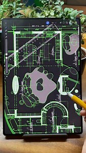 Huawei tablet hand-drawn concept plan ideas - #interiordesign #interiordesign #colorplandrawing #fblifestyle | M M Design