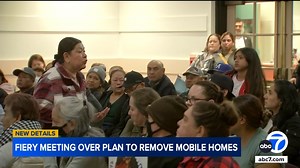 Residents in Bell protest city's mobile home park removal plan