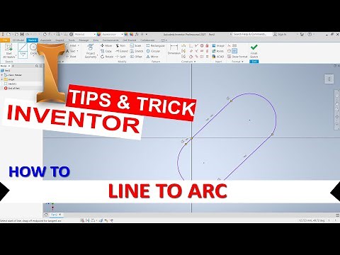 Inventor How To Line To Arc