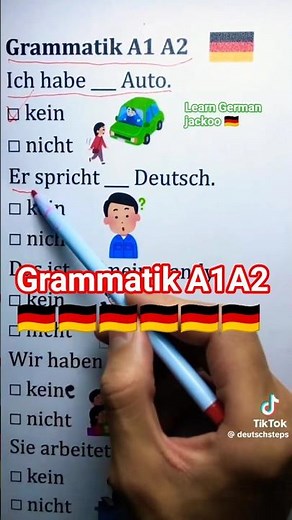 grammatik A1A2 | learn German | #learngerman #germanvocabulary