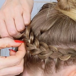414K views · 6.4K reactions | How to wrap around braid with space bun | Sweethearts Hair | Facebook