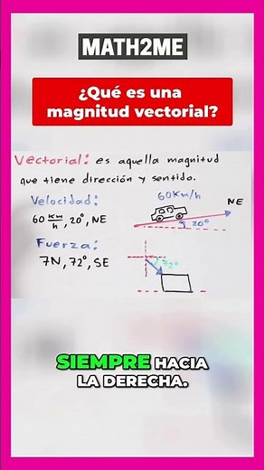 Magnitud Vectorial en 60 segundos la base de la física