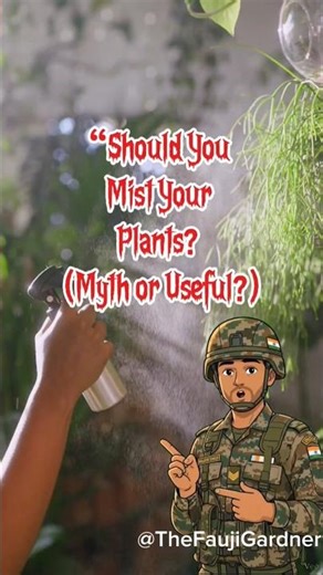 Should You Mist Your Plants? 🤔 #shorts #plants #garden #trending #explore