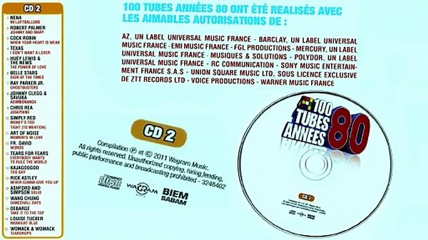 100 TUBES – ANNEES 80 — CD 2