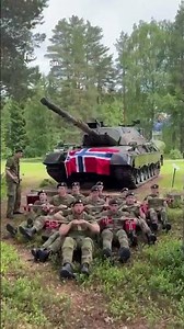 Norwegian army performs Viking Row after victory over Brazil