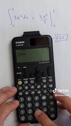 Integrales con calculadora #matematicas #aprendeentiktok