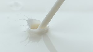 Download Milk pouring and splashing in slow motion. shot on Phantom Flex 4K at 1000 fps for free