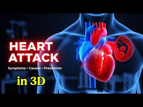 Heart Attack Explained in 3D | Symptoms, Causes & Prevention (Myocardial Infarction)