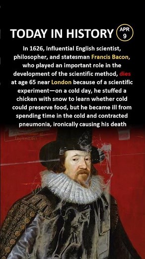 Did Francis Bacon Die From a Science Experiment? ⚗️ #History