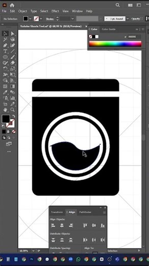 Washing machine icon,#trending #icondesign #tutorial #shorts