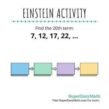 Find the 20th term… #math #dailyproblems #mathwithtiffany #einsteinactivity #expression