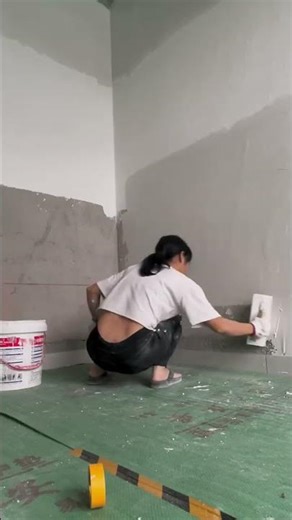 How to Prepare Tiles Wall ,​ Wall paint​ Fast & Beauty part 6949