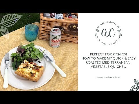 Ask Charlie - How to make my quick & easy Roasted Mediterranean Vegetable Quiche...