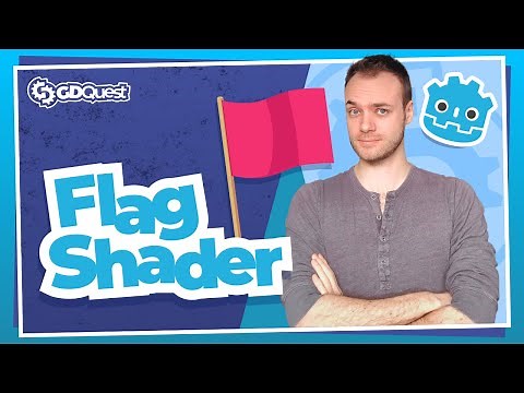 Create an Animated 3D Flag Shader in Godot