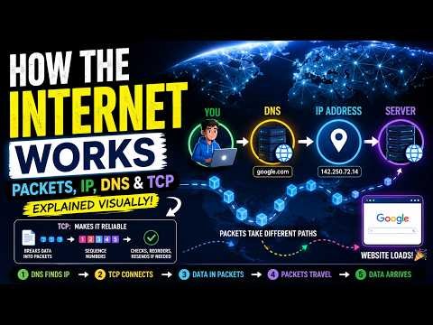 How the Internet Actually Works | Packets, IP Address, DNS & TCP Explained