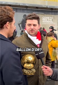 We asked Arsenal fans who’s winning the Ballon d’Or this season 👀🏆 | ballon d'or