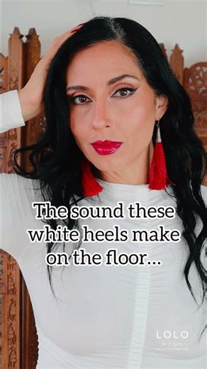 White Sheer Pantyhose + Heels: Listen to Me Walk 👠 🎧