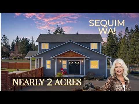 Sequim, Washington—Real Estate For Sale | Nearly 2 fully fenced acres | Olympic Mountain View!