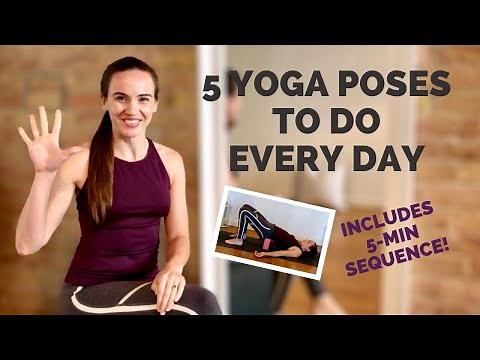 5 Yoga Poses to do Every Day // Includes 5 Min Sequence with Modifications!