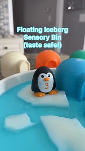 Bringing imaginative play to LIFE with a floating iceberg sensory bin🤩 Bonus points since it’s taste safe! Here’s what you’ll need: 🧊Jello 🧊Water dyed blue (optional) 🧊Sort Seek Polar Animals It’s super easy to set up and will keep your toddlers busy for a while! • • • #learningresources #kidstoys #sensorybin #learningthroughplay | Learning Resources