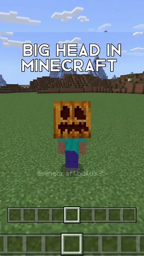 Minecraft Command | Get a Big Head 🤣 📲Follow my insta! #minecrafttutorial #minecraft #minecraftcommands #bedrock #minecraftbedrock #minecraftcommand