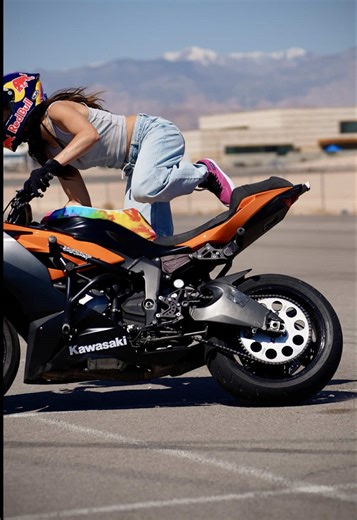 Sarah Lezito's Exciting Motorcycle Stunt Training