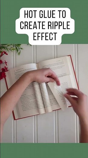How to Make a Book Vase for Fall! #shorts #fallcrafts