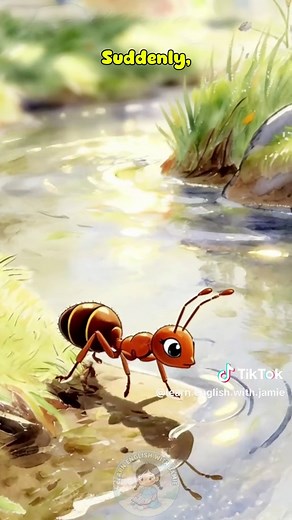 The Grateful Ant 🐜 | Slowly English Story for Kids Enjoy The Grateful Ant, a cute short story told in Slowly English for children and beginners. Learn easy English with the ant and the dove as they help each other and become good friends. A simple moral story with clear sentences for English For Kids. #LearEnglishWithJamie #EnglishForKids #SlowlyEnglish #ShortsStory #BasicEnglish