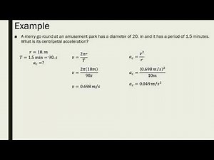 Physics 12: Circular Motion Lesson 1