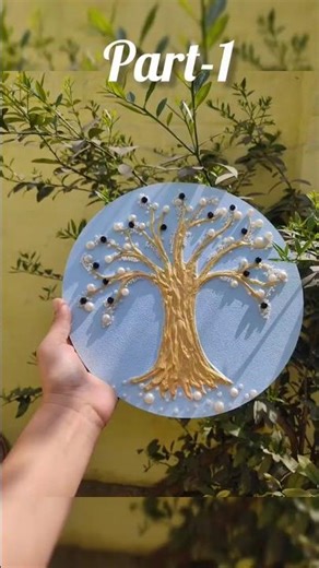 OMG! Wall Putty Art on MDF Board #diy #viral #artandcraft #decorideas ‪@IqraHobbyGirlEra‬