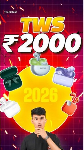 Best TWS Under ₹2000 🎧🔥 Top 5 Earbuds in 2026! #Shorts